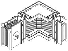 Секция угловая правая н/1 1250А Al 3L+N+PER НК IP55 тран. IEK LB-1250A4-25-F-LRE