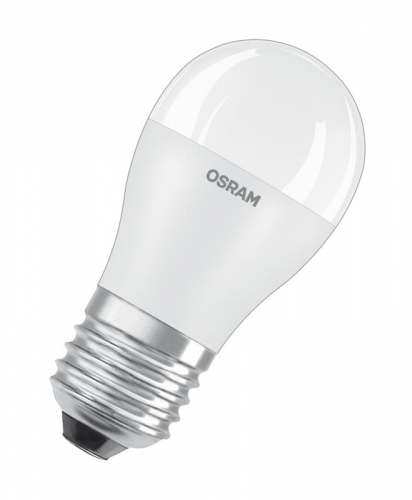 Лампа светодиодная LED STAR CLASSIC P 75 8W/830 8Вт шар 3000К тепл. бел. E27 806лм 220-240В матов. пласт. OSRAM 4058075210868 фото 2