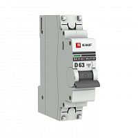 Выключатель автоматический модульный 1п D 63А 6кА ВА 47-63 PROxima EKF mcb4763-6-1-63D-pro