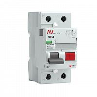 Выключатель дифференциального тока (УЗО) 2п 100А 300мА тип S DV AVERES EKF rccb-2-100-300-s-av