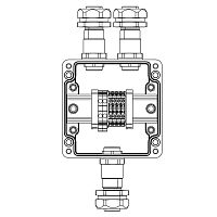 Коробка клеммная взрывозащ. TBE-P-03-(2xCBC.2-2xCBC.2(i)-2xTEO.2)-2xKAEPM2MHK-20(A)-1xKAEPM2MHK-20(C)1Ex e IICТ5 Gb / Ex tb IIIC T95град.C Db IP66 полиэстер DKC 1231.031.22.11C