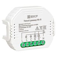 Диммер в подрозетник 2-канальный Умный Wi-Fi Connect EKF sdsh-2g-wf