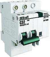 Выключатель автоматический дифференциального тока 2п C 63А 300мА тип AC 4.5кА ДИФ-101 DEKraft 15042DEK
