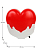 Светильник светодиодный NL-246 "Сердце" 220В ночник с выкл. красный Camelion 14266