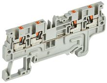 Колодка клеммная CP-MC 4 вывода 1.5кв.мм сер. IEK YCT22-00-4-K03-001