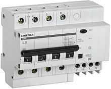 Выключатель автоматический дифференциального тока 4п 25А 300мА АД14 GENERICA MAD15-4-025-C-300