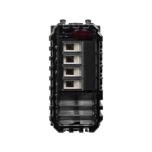 Диммер 1мод. 16А кнопочный Avanti "Черный квадрат" для LED ламп DKC 4402341 фото 3