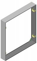 Кожух для навесной установки ЩЭ (1006х956х140) Basic EKF mb08-k-bas