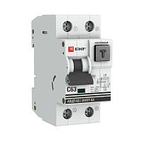 Выключатель автоматический дифференциального тока 63А 100мА тип AC 6кА АВДТ-63 электрон. PROxima EKF DA63-63-100e-AC