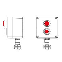 Пост управления взрывозащищенный из алюминия CPE-A-12-(1xP1R(11)-1xLR(250))-1xKAEPM2MHK-20(C)1Ex d e IIC Т5 Gb / Ex tb IIIC T95град.CDb IP66 DKC 2201.121.22.120R