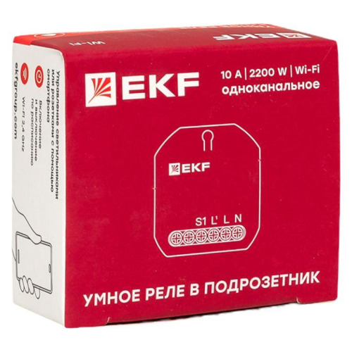 Реле в подрозетник 1-канальное Умное Wi-Fi Connect EKF ssh-1g-wf фото 3