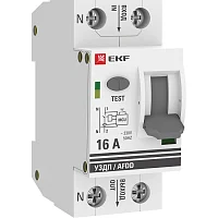Устройство защиты от дугового пробоя (УЗДП) 1P+N 16А PROxima EKF afdd-2-16-pro