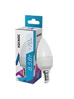 Лампа светодиодная 8.5Вт свеча 4500К бел. E14 220В КОСМОС LkecLED8.5wCNE1445