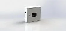 Щит ЯУР для УЭРМ с одной DIN-рейкой (300х300х150) Basic EKF uerm-din-300