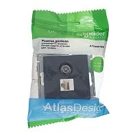 Механизм розетки компьютерной 2-м AtlasDesign RJ45 кат.5E+TV грифель SchE ATN000789