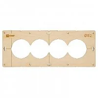 Шаблон для подрозетников c 4 отв. d82мм Expert EKF sh-d82-4