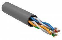 Кабель витая пара U/UTP кат.5E 4х2х24AWG solid PVC сер. (м) ITK LC1-C5E04-111