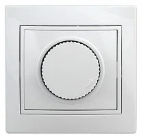 Светорегулятор СП Plano 1-401-01 поворотный 600Вт 230В IP20 бел. Intro Б0027623