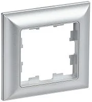 Рамка 1-м BRITE РУ-1-Бр алюм./алюм. IEK BR-M12-12-K47