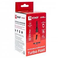 Коронка алмазная Turbo Fast 68 DCH-68TRB Laser M16 Expert EKF dch-68-trb-m16