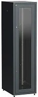 Шкаф сетевой LINEA E 42U 600х800мм стекл. передняя дверь задняя металлическая черн. ITK LE05-42U68-GM