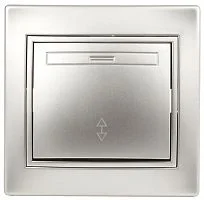Переключатель 1-кл. СП Plano 10А IP20 1-103-03 250В алюм. Intro Б0030038