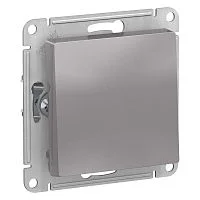 Механизм выключателя 1-кл. СП AtlasDesign 10А IP20 (сх. 1) 10AX с самовозвратом алюм. SchE ATN000315