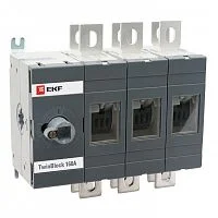 Рубильник 3п 630А реверсивный без рукоятки управления TwinBlock EKF tb-s-630-3p-rev